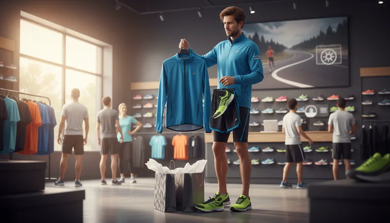 Illustration of sportswear: Clothing designed for sports or physical activities.
