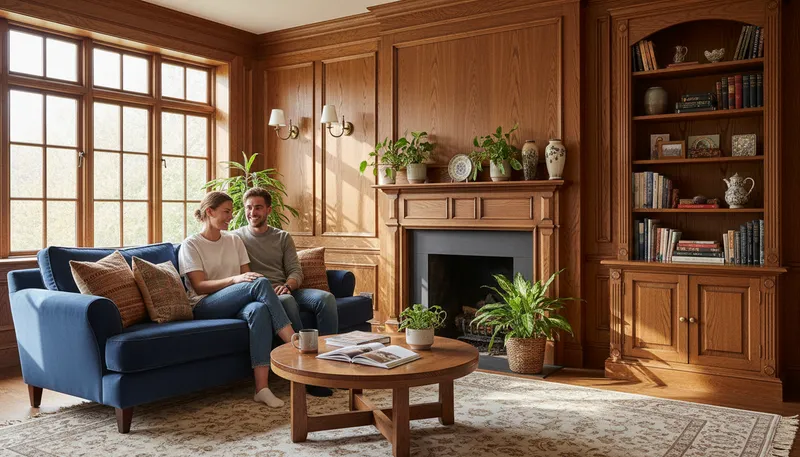 Illustration of paneling: Wood or material used to cover walls.