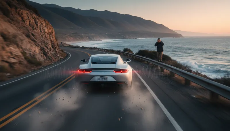 Illustration of vroom: the sound of an engine revving.