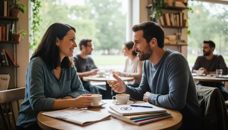 Illustration of intercourse: communication or dealings between people