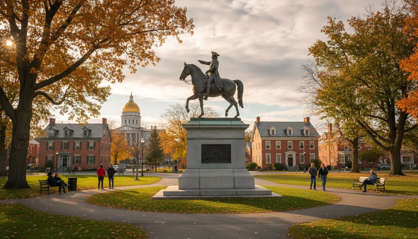 Montpelier 的插图：Capital city of Vermont, USA.