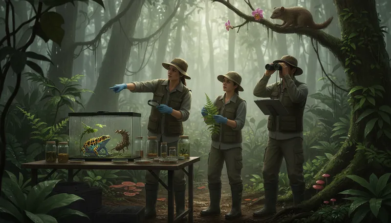 Illustration of taxa: Groups of living organisms in biology.