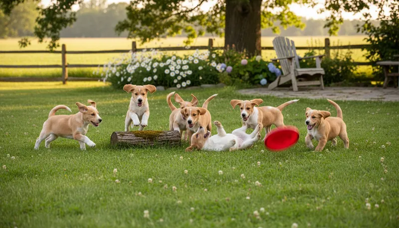 Illustration of romp: Play or frolic in a lively manner.