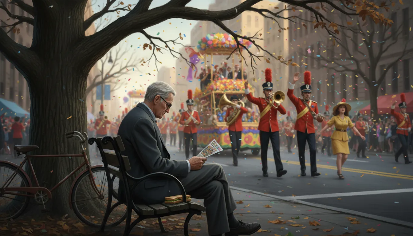 parade passed someone by 的插图：Missed out on opportunities or events.