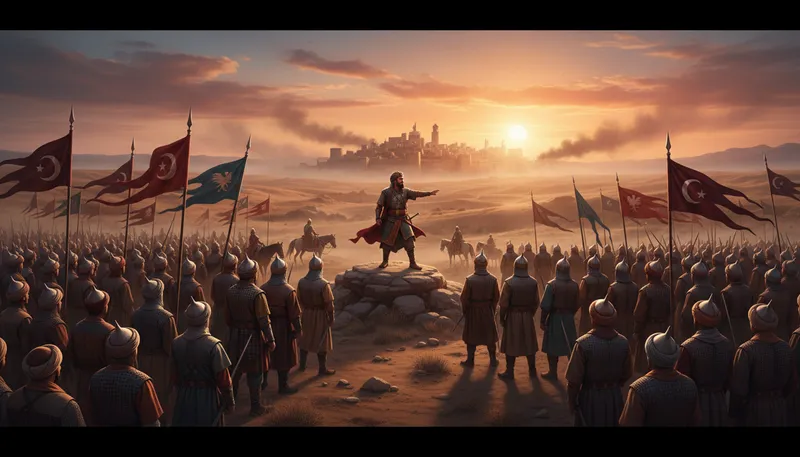 Illustration of saladin: A historical leader known for his military skill.