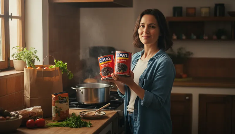 Illustration of goya: brand of food products popular in Latin cuisine
