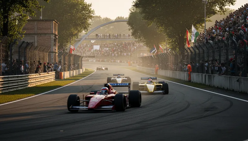 Illustration of monza: a proper name, often referring to a race track.