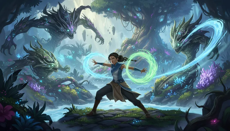 Illustration of korra: A character from a popular animated series.