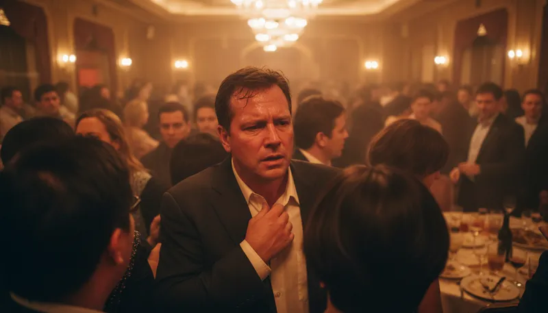 Illustration of hot and bothered: agitated or flustered due to stress