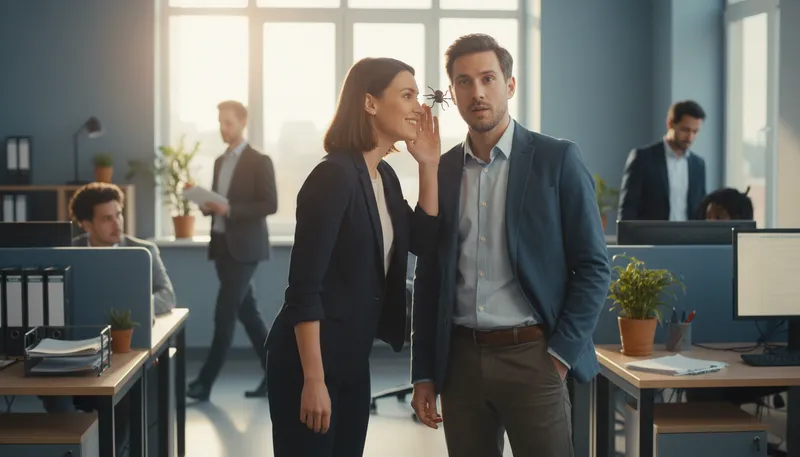Illustration of put a bug in someone's ear: Suggest an idea to someone subtly.