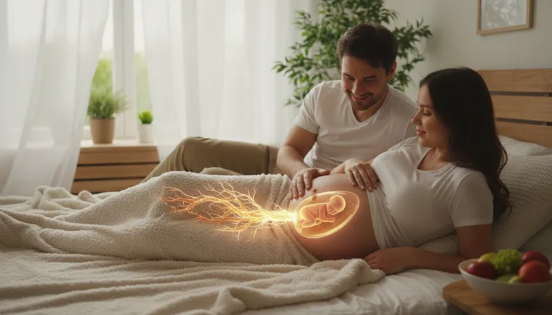 Illustration of placental: Relating to the organ that nourishes a fetus.