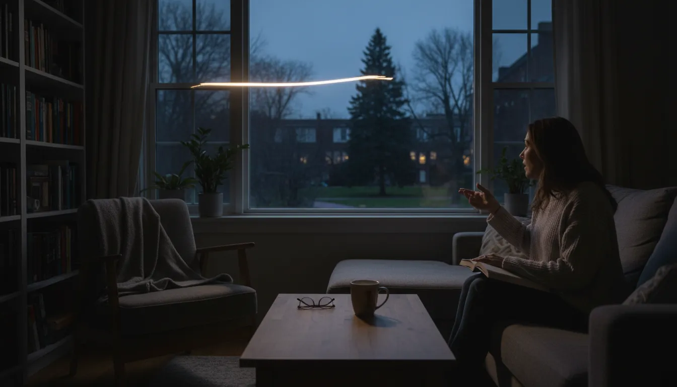 Ilustrasi flicker: A brief, unsteady light or movement.