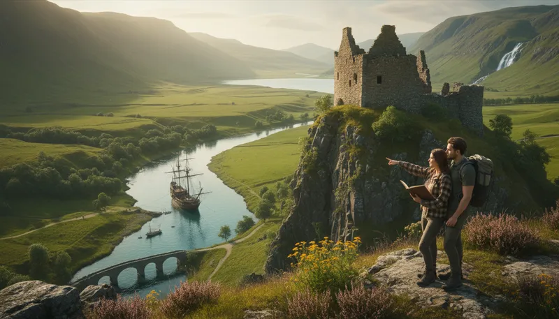 Illustration of scotia: a term often used for Scotland or its culture