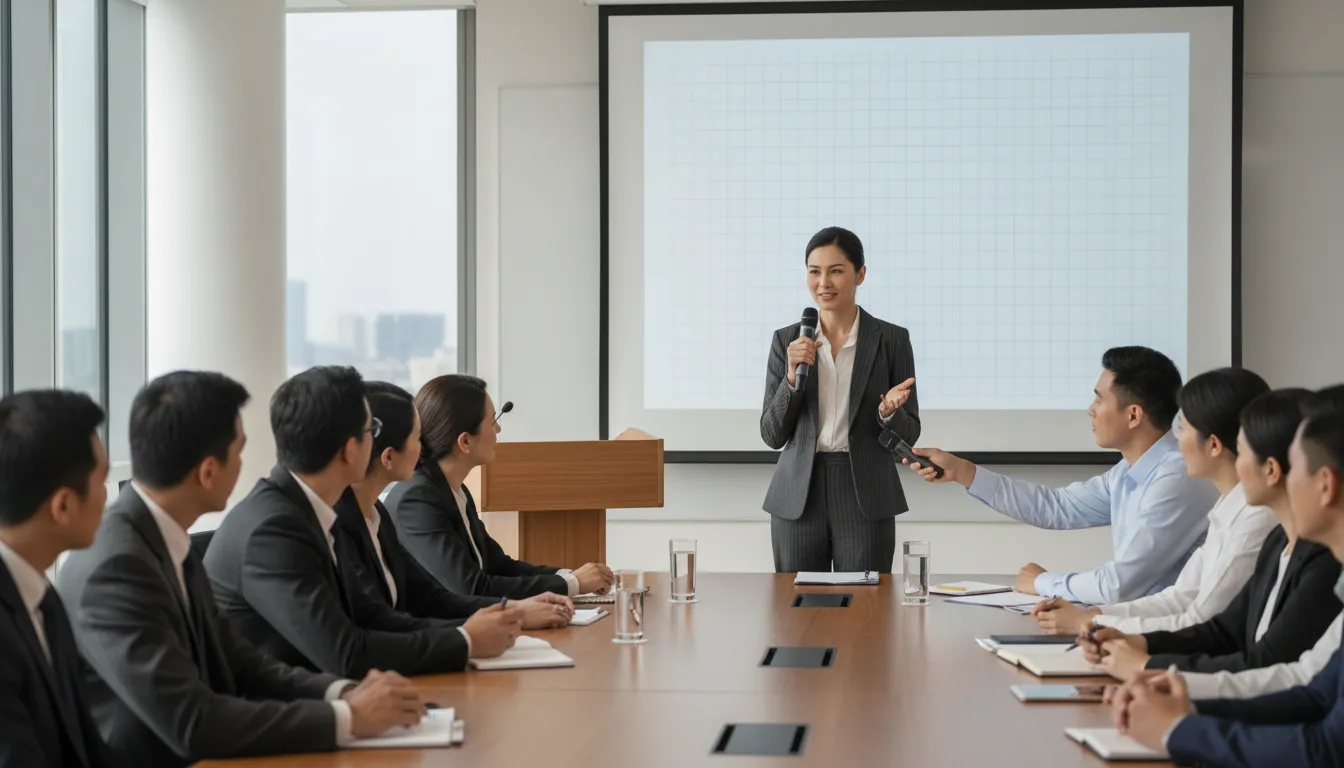 have the floor 일러스트: to hold the right to speak