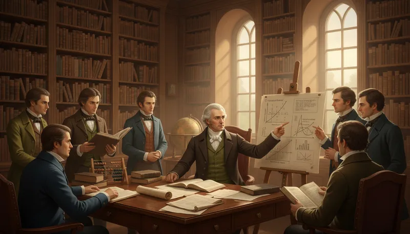 Illustration of ricardo: refers to economist David Ricardo's theories