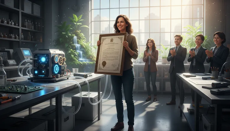Illustration of patent: A government license giving exclusive rights.