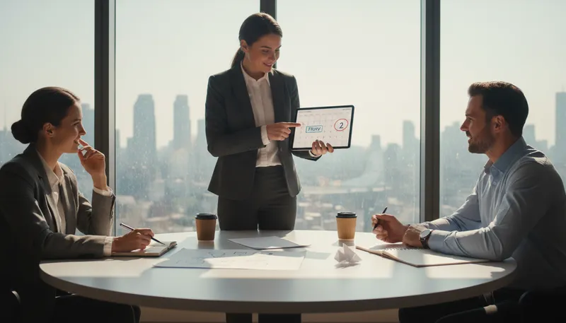 Illustration of firm up: make plans or details more certain
