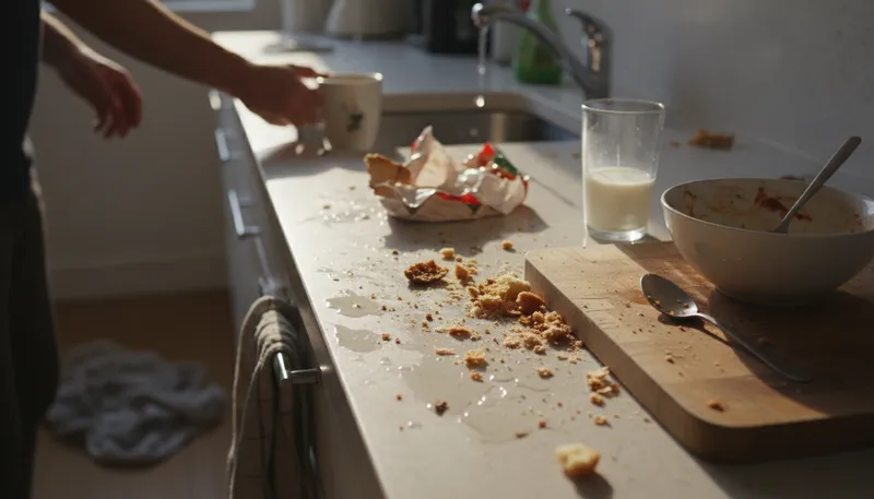 Illustration of slob: A person who is messy or untidy.
