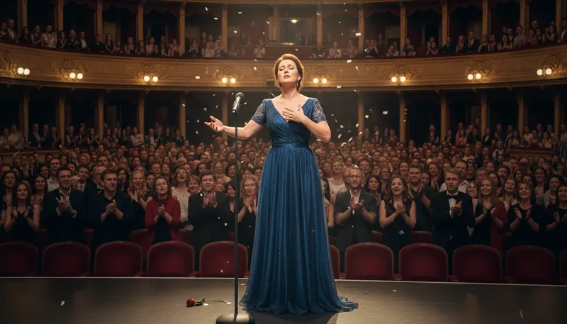 Illustration of soloist: A performer who plays alone.