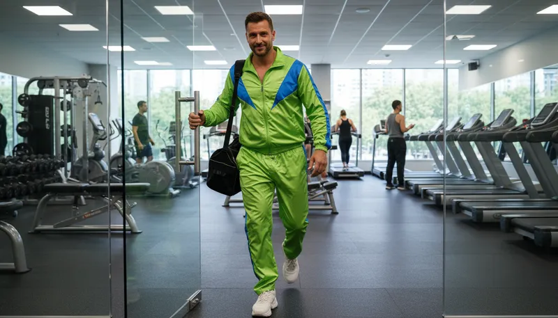 Illustration of tracksuit: A comfortable outfit for sports or lounging.