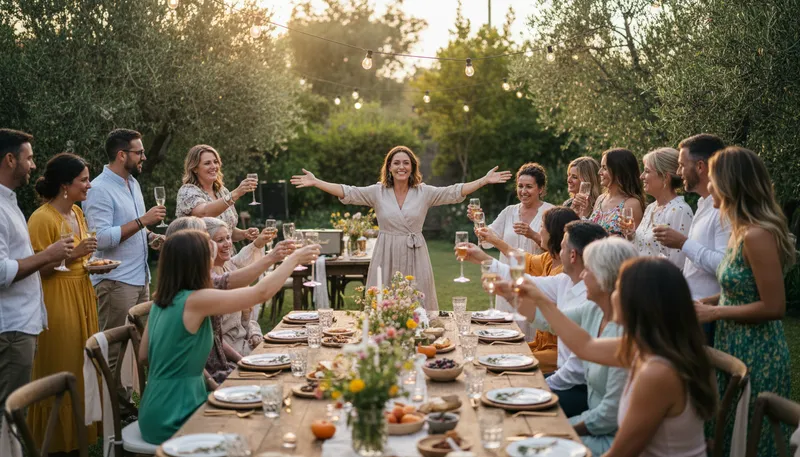 Illustration of nearest and dearest: Closest friends and family members.