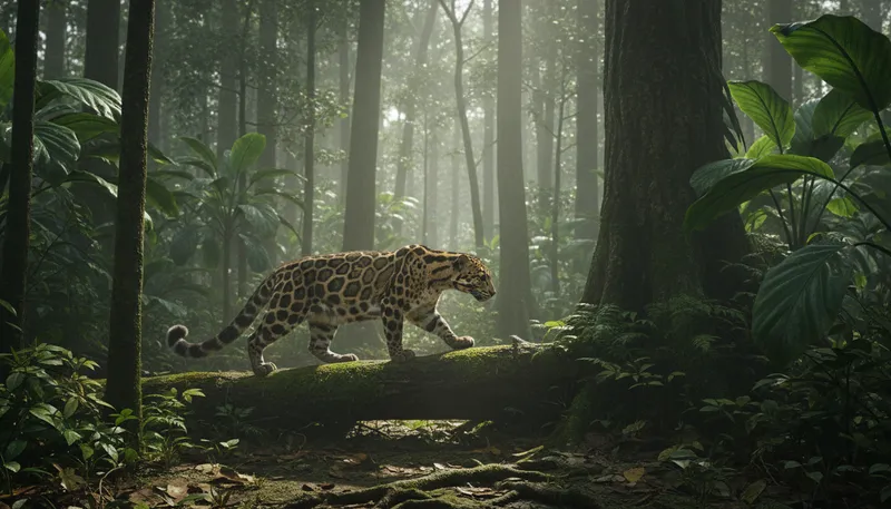 Illustration of rare animal: An animal not commonly found in nature.