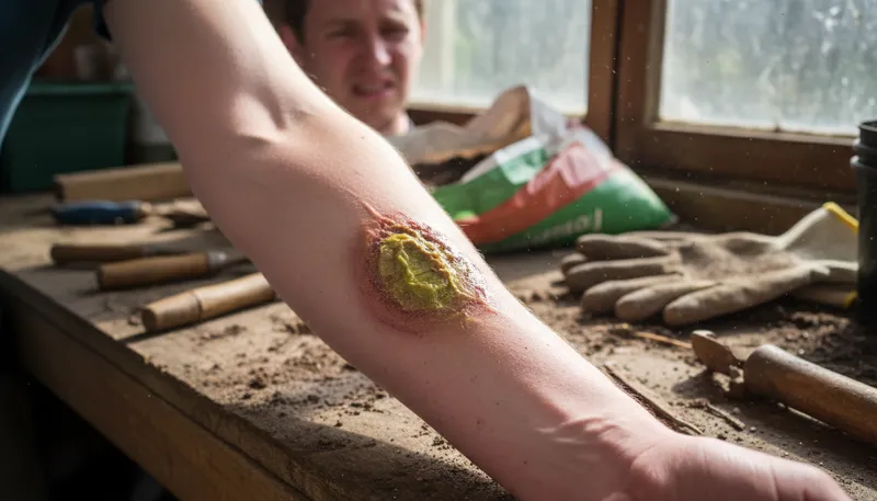 Illustration of pathogenic: Able to cause disease or illness.