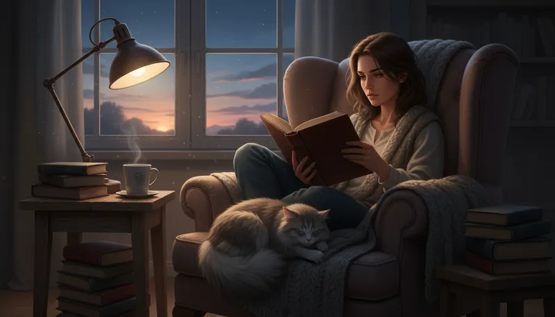 Illustration of night owl: a person who stays up late.