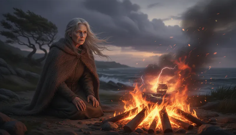 Illustration of sybil: A woman with prophetic powers or insights.