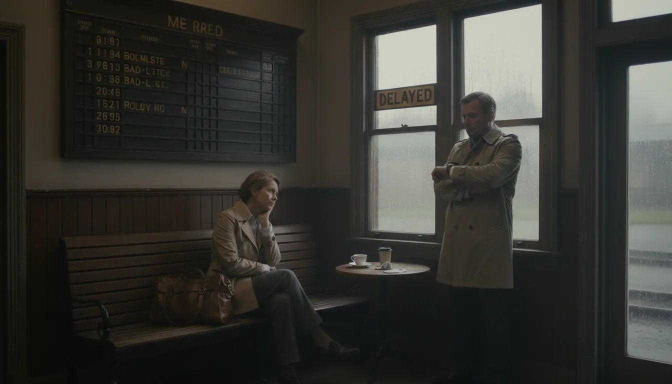 Illustrazione di waiting game: a situation requiring patience.