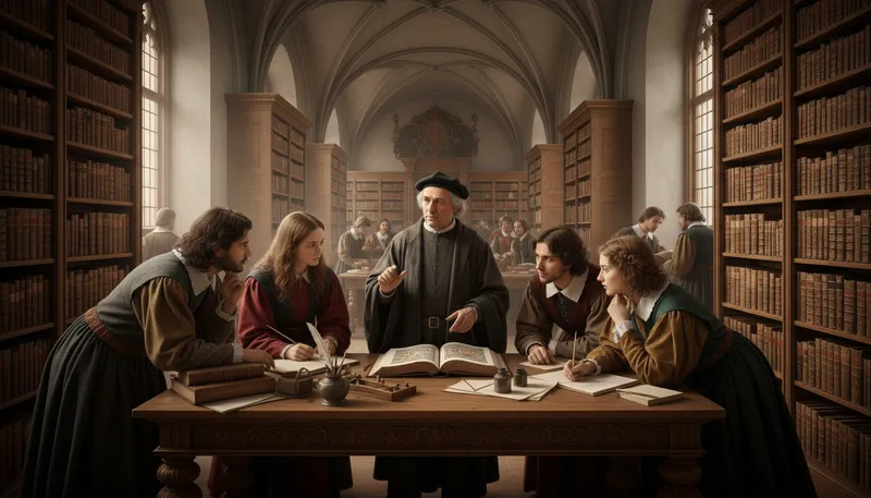 Illustration of erasmus: Dutch philosopher known for his writings