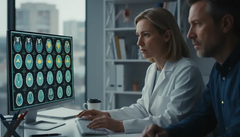 Illustration of neurologist: A doctor who specializes in the nervous system.