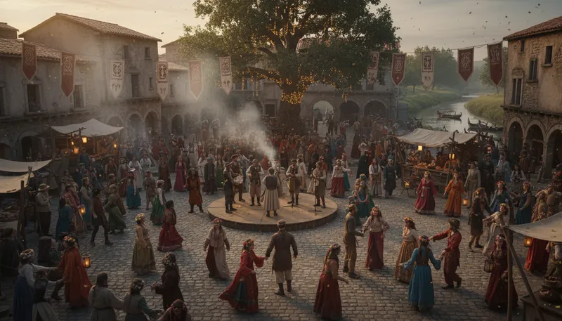 Illustration of populace: The people living in a particular area.