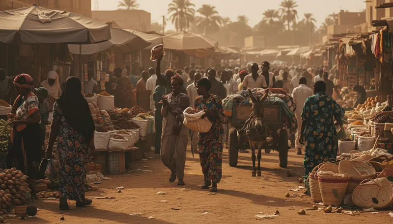 Illustration of khartoum: the capital city of Sudan.