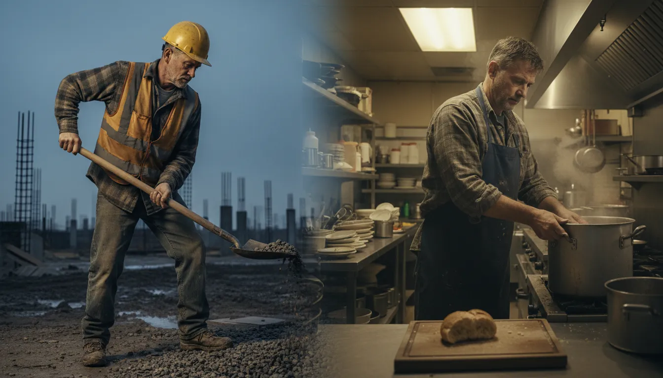Ilustración de crack a crust: to earn a living or make enough to survive