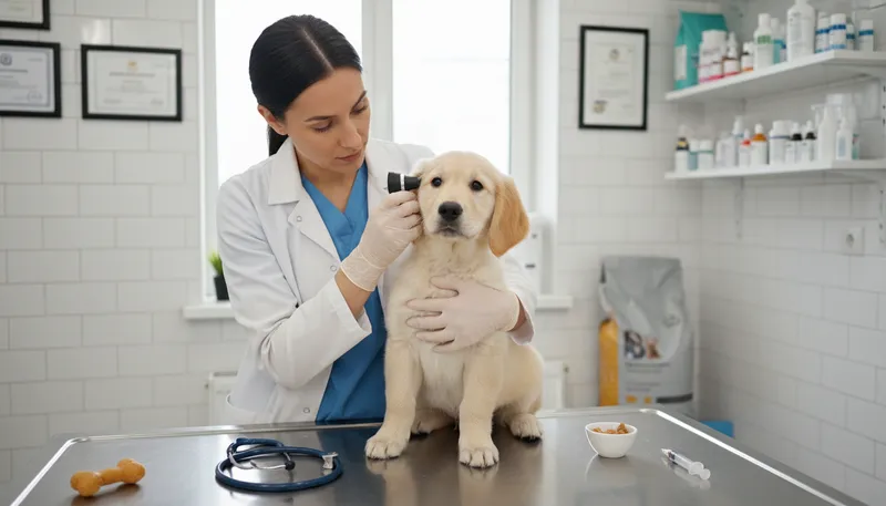 Illustration of vet: A doctor for animals; animal healthcare provider.