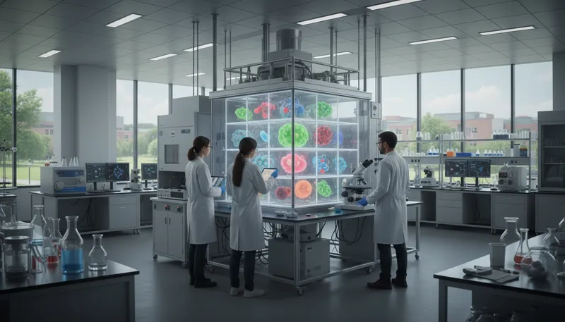 Illustration of matrix: an environment where something develops