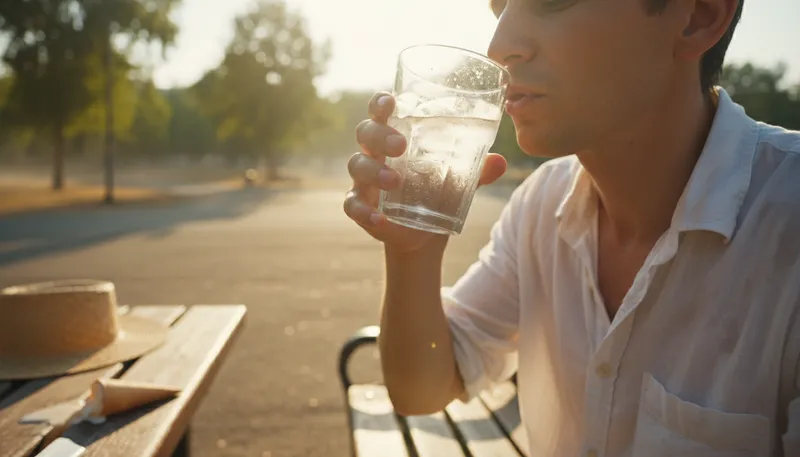 Illustration of adam's ale: plain water.