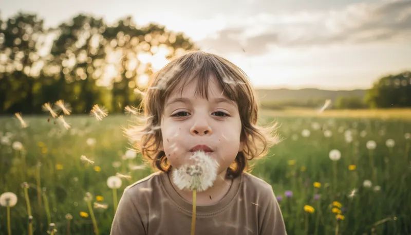 Illustration of dandelion: A common yellow flowering plant.
