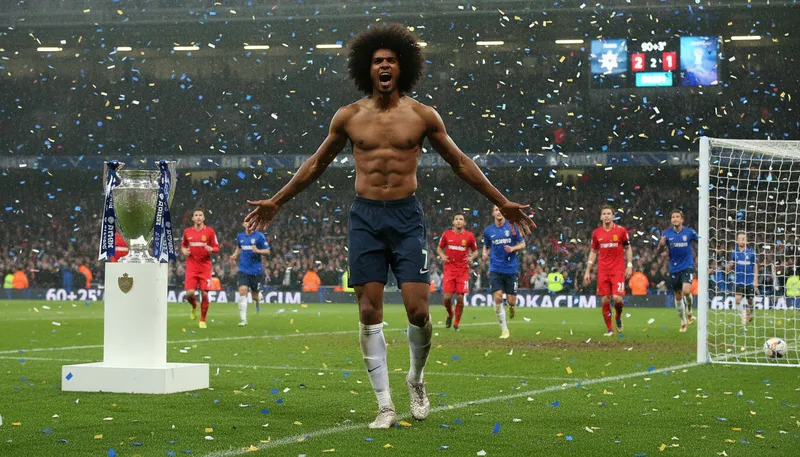 Illustration of fellaini: A surname or reference to a player.