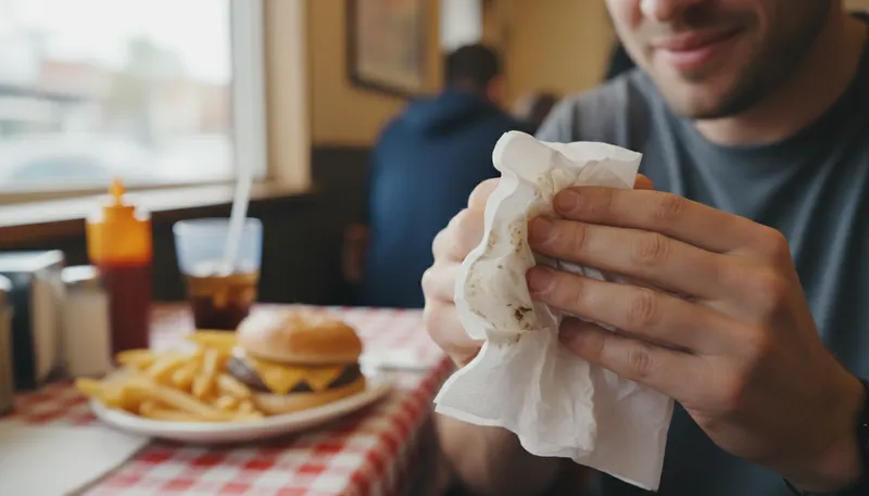 Illustration of greasy: covered with or resembling grease; oily