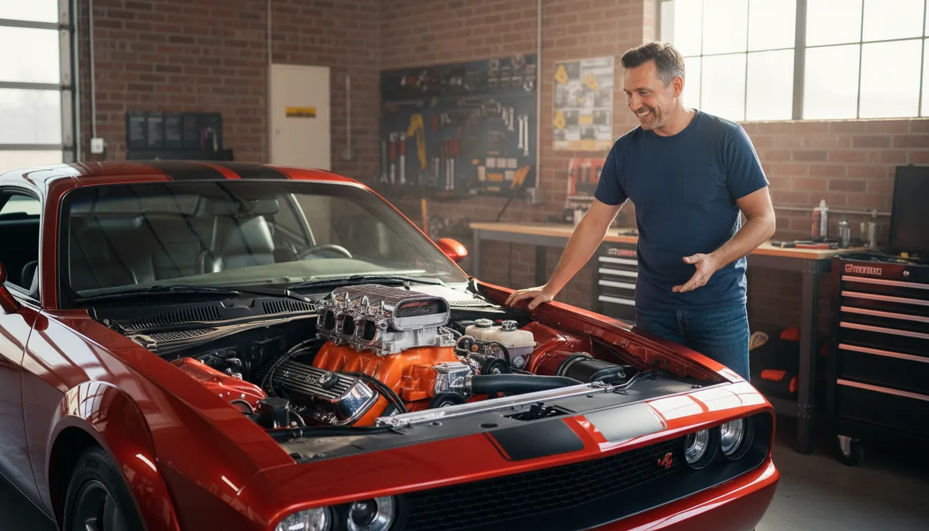 Ilustrasi hemi: a powerful type of car engine