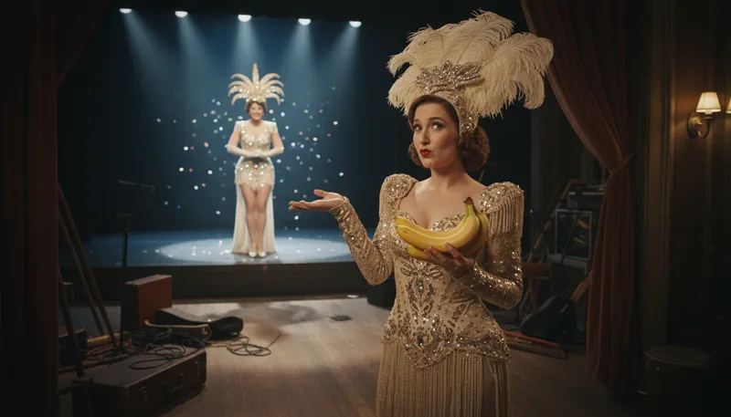 Illustration of second banana: A supporting role or person.