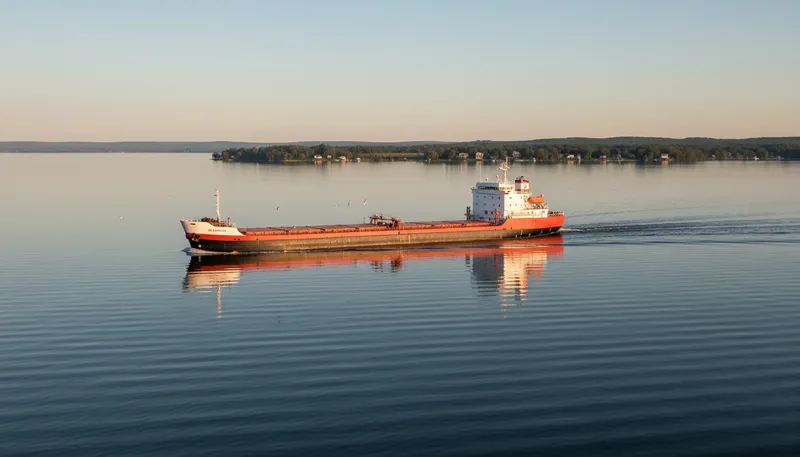 Illustration of laker: a ship designed for use on lakes