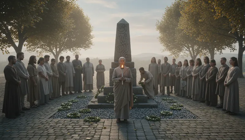 Illustration of commemorate: To honor a memory or event.