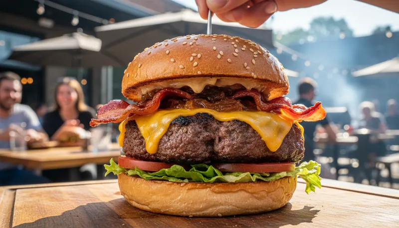 Illustration of meaty: Containing a lot of meat.