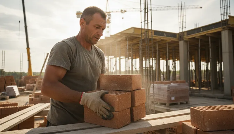 Illustration of labourer: A person doing physical work for pay.