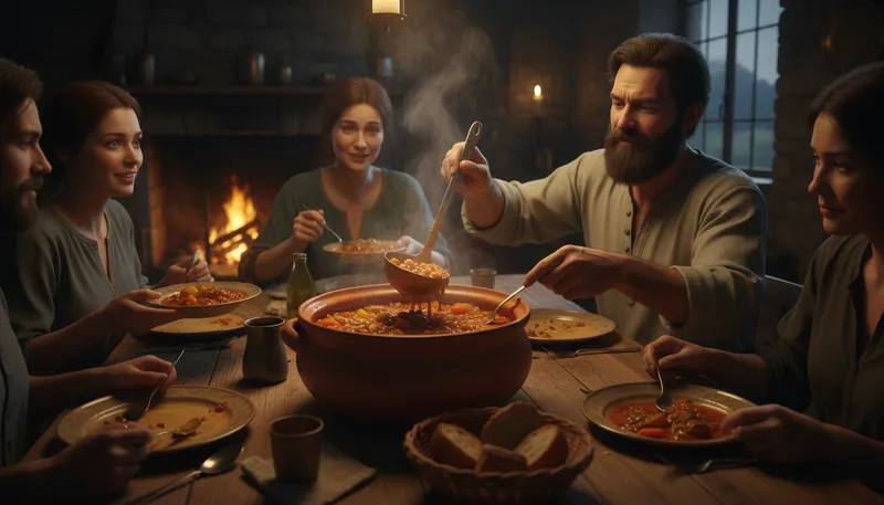 Illustration of hunger sauce: A term for a dish that satisfies hunger.