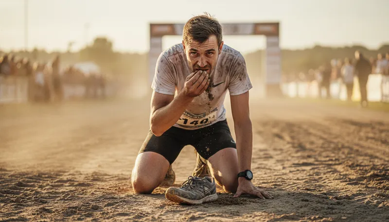 Illustration of eat dirt: to fail or be humiliated in public