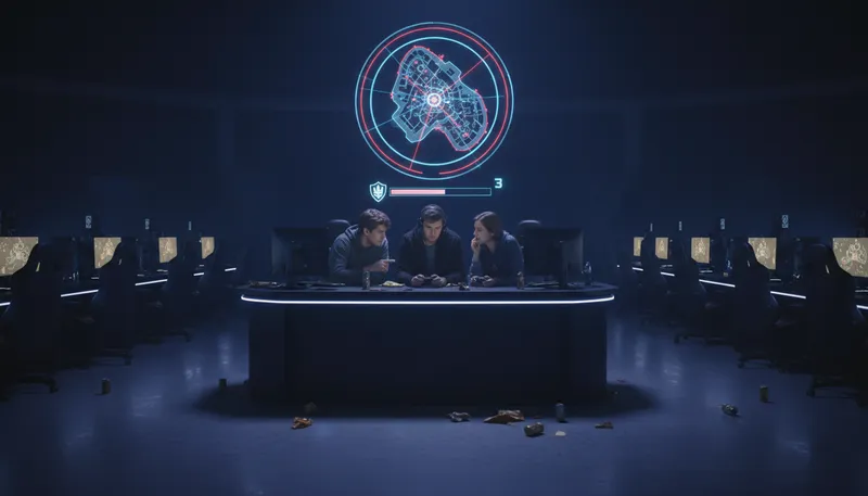 Illustration of endgame: The final stage of a process.
